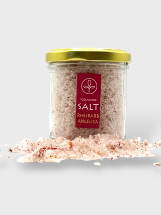 Rhubarb Salt Glass Jar 75gr
