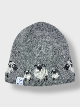 Kidka Icelandic Wool Hat  Grey Sheep