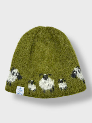 Kidka Icelandic Wool Hat – Fluffy Sheep Green