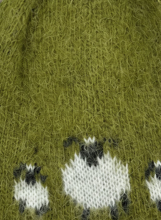 Kidka Icelandic Wool Hat – Fluffy Sheep Green