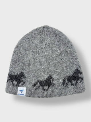 Kidka Horses Wool Hat Grey