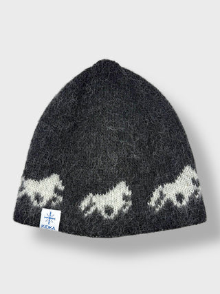 Kidka Icelandic Wool Hat – Running Horse Black
