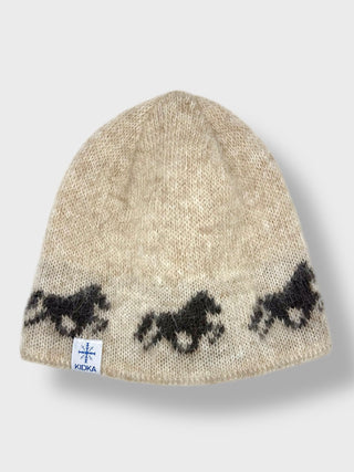 Kidka Horses Wool Hat Beige