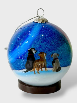 Hand-Painted Christmas Ornaments – Icelandic Winter Collection