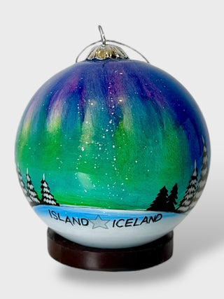 Hand-Painted Christmas Ornaments – Icelandic Winter Collection
