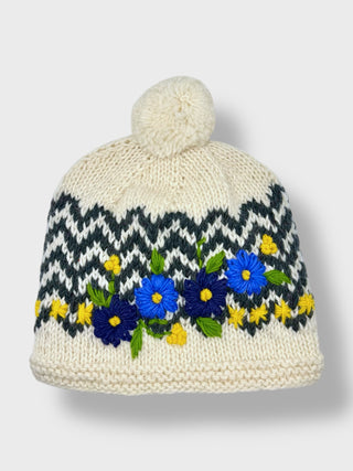 Floral Winter Beanie