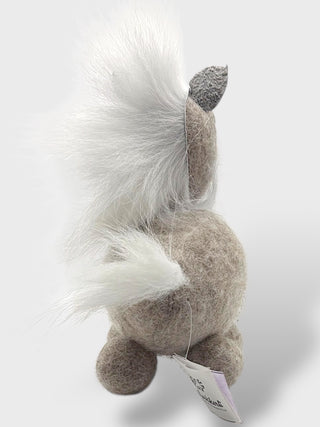 Merkikerti Wool Horse – Handmade Icelandic Mini (11 × 8 cm)