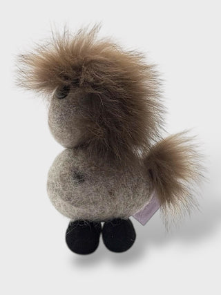 Merkikerti Wool Horse – Handmade Icelandic Art (20 × 15 cm)