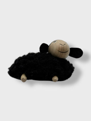 Handmade Wooden Wool Sheep Magnet – Icelandic Design