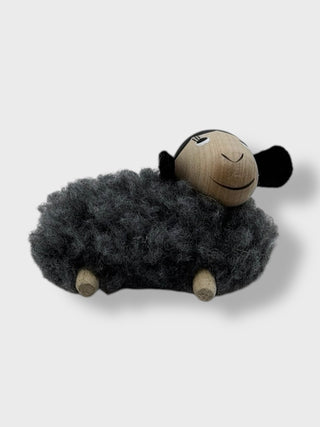 Handmade Wooden Wool Sheep Magnet – Icelandic Design