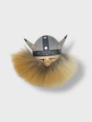 Handmade Viking Head Magnet – Iceland Souvenir