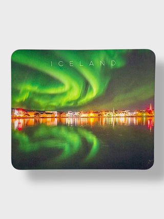 City Lights & Northern Nights Iceland Mouse Pad