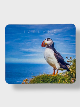 Puffin on Duty Iceland Mouse Pad