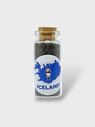 Iceland Black Sand in a Bottle. Authentic Sand from Iceland’s Famous Black Sand Beach