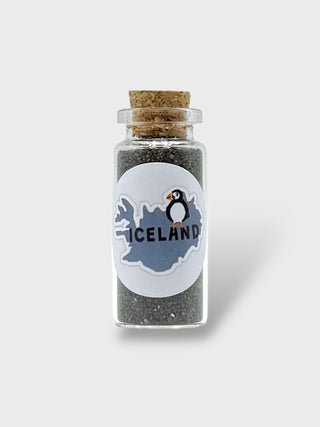 Iceland Black Sand in a Bottle. Authentic Sand from Iceland’s Famous Black Sand Beach