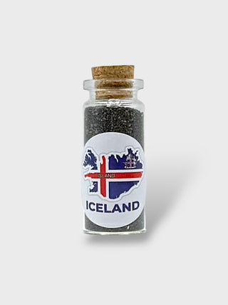Iceland Black Sand in a Bottle. Authentic Sand from Iceland’s Famous Black Sand Beach