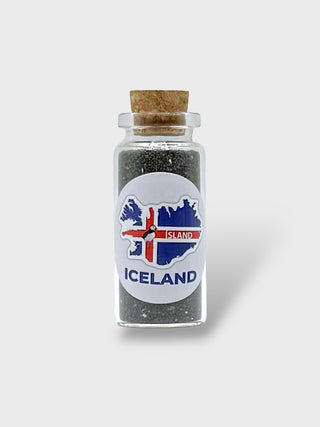 Iceland Black Sand in a Bottle. Authentic Sand from Iceland’s Famous Black Sand Beach