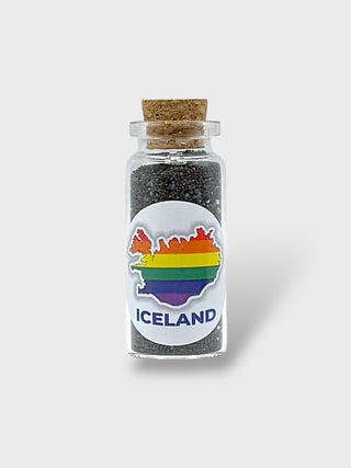 Iceland Black Sand in a Bottle. Authentic Sand from Iceland’s Famous Black Sand Beach