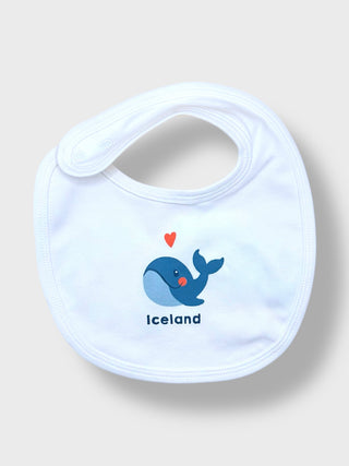Iceland Baby Bib – Cute Whale Design
