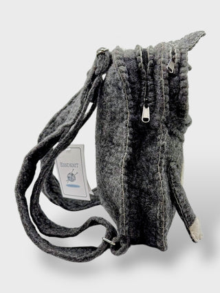 Handmade Wool Felt Cat Backpack Icelandic Craft - Store Exclusive