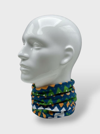 Fjara Multi-Use Tube Scarf Blue & Orange – Iceland