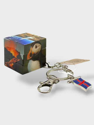 Iceland Puzzle Cube Keychain – Gift from Iceland