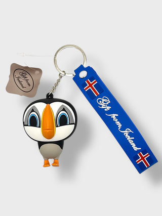 Puffin Rubber Keychain – Gift from Iceland
