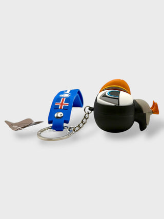 Puffin Rubber Keychain – Gift from Iceland