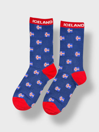 Iceland Flag Socks