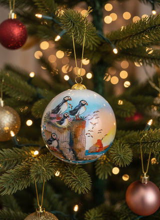Hand-Painted Icelandic Puffin Ornament Store Exclusive
