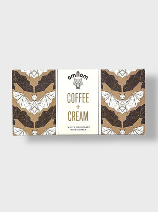 Omnom Coffee and Cream Icelandic white chocolate bar with coffee flavor and artistic Nordic packaging made in Reykjavík