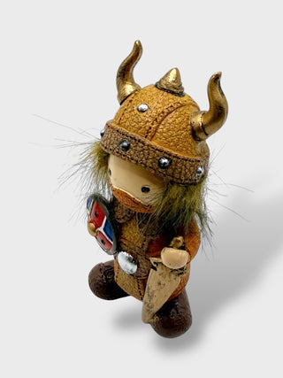 Icelandic Viking Warrior Figurine with Sword & Iceland Shield – 10 cm – Exclusively at Our Store