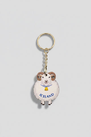 Icelandic Sheep Wooden Keychain – Iceland Souvenir