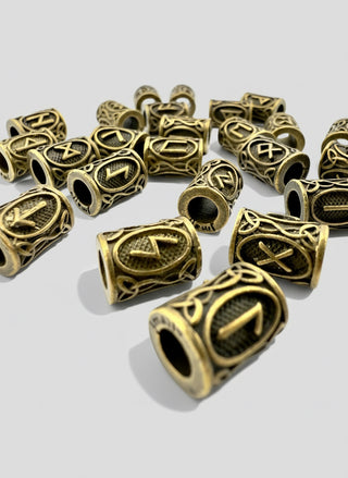 Viking Beard Beads – Rune Design