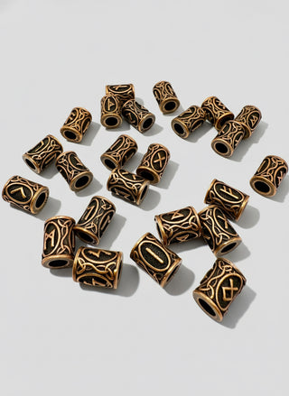 Viking Beard Beads – Rune Design