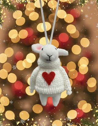 Handmade Felt Ornaments Icelandic Mouse