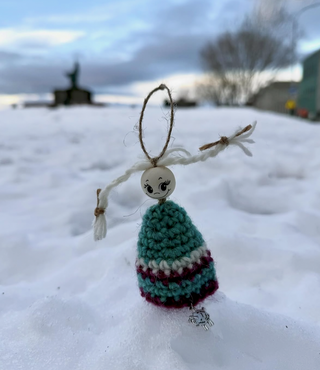 Unique & Store-Exclusive Hand-Crocheted Icelandic Christmas Elf
