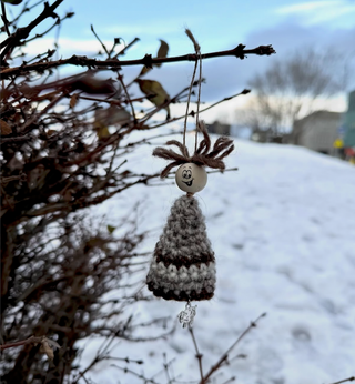 Unique & Store-Exclusive Hand-Crocheted Icelandic Christmas Elf