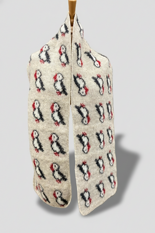 Kidka Wool Puffin Scarf Biege