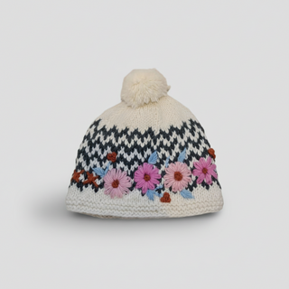 Floral Winter Beanie