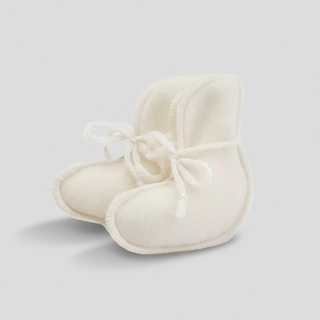 Cozy Merino Wool Booties – Size 9.5 (0–3 Months)