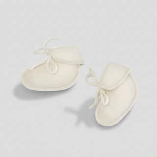 Cozy Merino Wool Booties – Size 9.5 (0–3 Months)