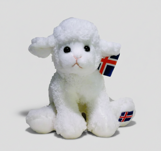 Icelandic Lamb Plush Toy , Plastic Eyes - Gift from Iceland
