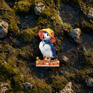 Cute Puffin Wooden Magnet, Store Exclusive