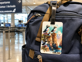 Iceland Puffin Luggage Tag – Iceland Travel Souvenir