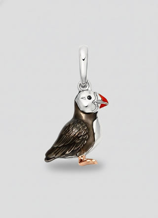Sterling Silver Puffin Charm – Iceland Inspired