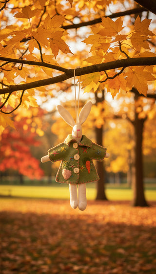 Christmas Felt Ornament Rabbit, Store Exclusive