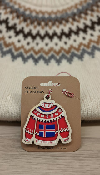 Icelandic Wooden Ornaments, Store Exclusive