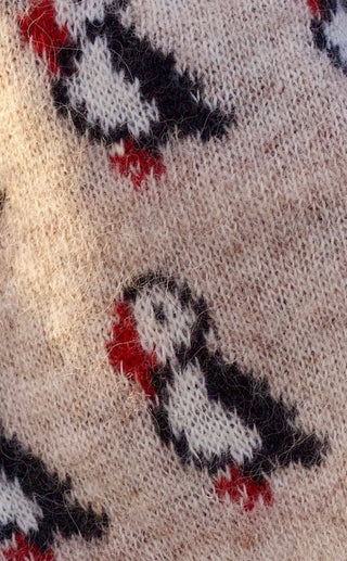 Kidka Puffin Knit Hat Beige – Made in Iceland